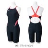 ミズノMIZUNO競泳水着練習用水着レディースエクサースーツハーフスーツオールインワンEXERSUITSU-Fit競泳練習水着2025年春夏モデルN2MGC263