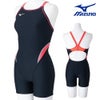 ミズノMIZUNO競泳水着練習用水着レディースエクサースーツミディアムハーフスーツEXERSUITSU-Fit競泳練習水着2025年春夏モデルN2MGC264