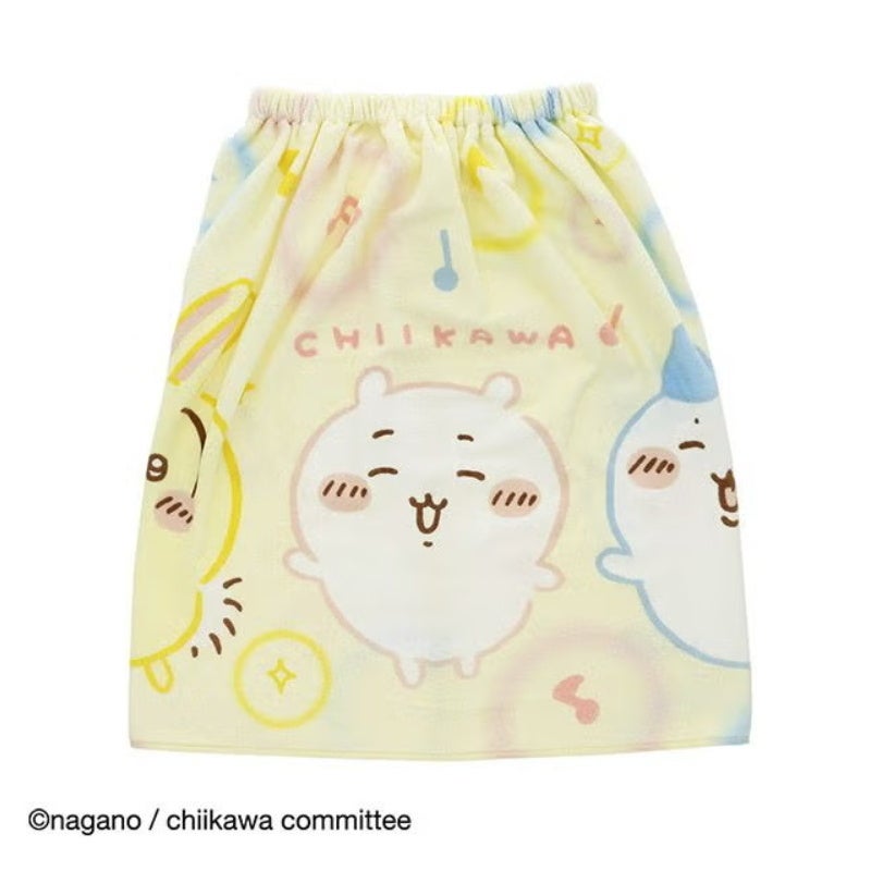 丸眞 マルシン マキマキタオル 巻きタオル 60cm丈 ちいかわ おどろうちいかわ ラップタオル 水泳小物 スイミング 440577M