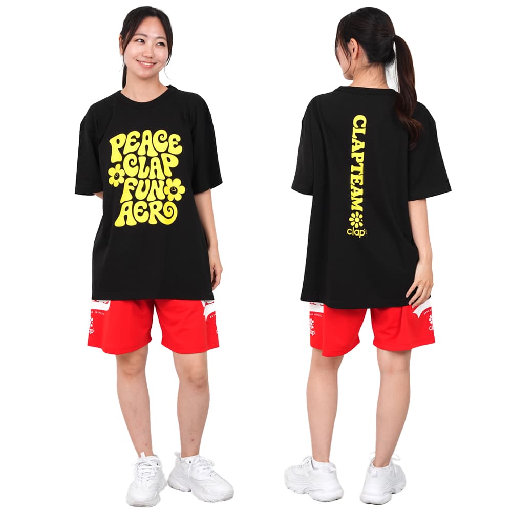 クラップCLAPピースクラップティーレディーススポーツアパレルトレーニングフィットネス女性CTS26064