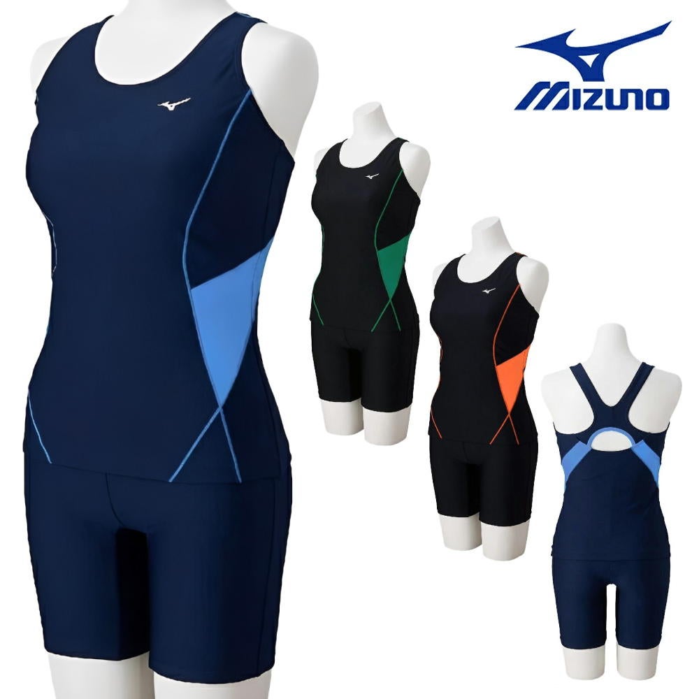 ミズノMIZUNOフィットネス水着レディースStrokeONEセパレーツパッド付き2026年秋冬モデルN2JGD824