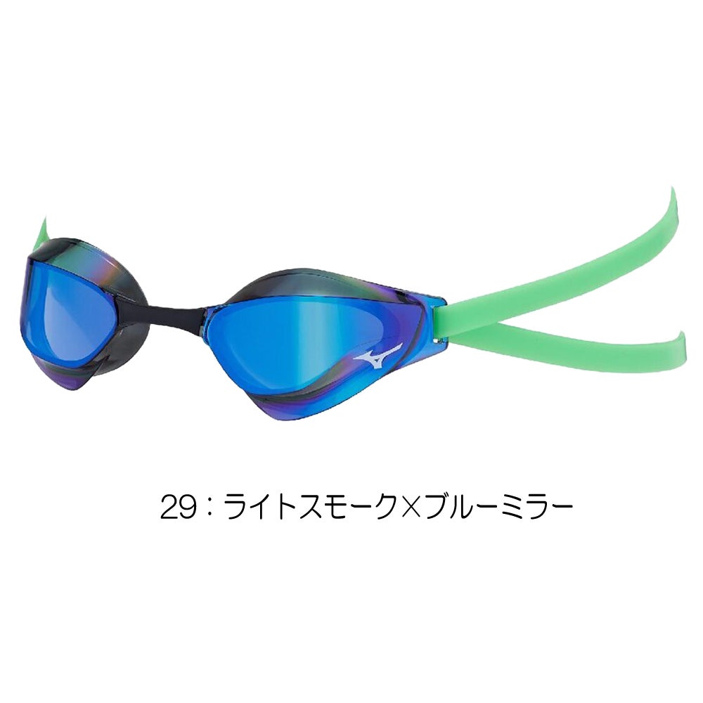 ミズノMIZUNO水泳レーシングゴーグルミラーレンズ限定ゴーグルノンクッションタイプWA承認モデルくもり止め競泳2026年秋冬モデルN3JED691fina承認