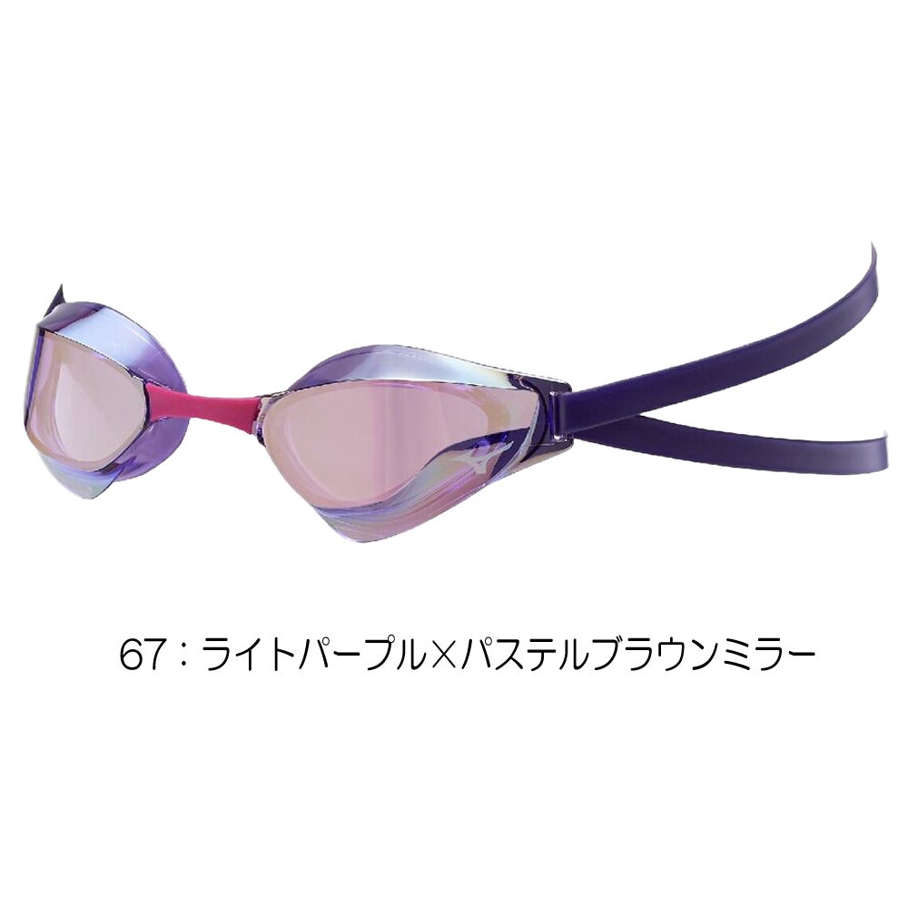 ミズノMIZUNO水泳レーシングゴーグルミラーレンズ限定ゴーグルノンクッションタイプWA承認モデルくもり止め競泳2026年秋冬モデルN3JED691fina承認