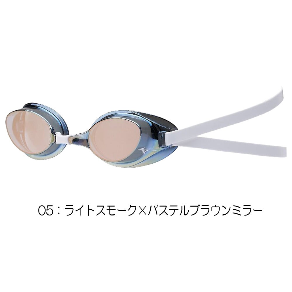ミズノMIZUNO水泳レーシングゴーグルミラーレンズ限定ゴーグルノンクッションタイプWA承認モデルくもり止め競泳2026年秋冬モデルN3JED581fina承認