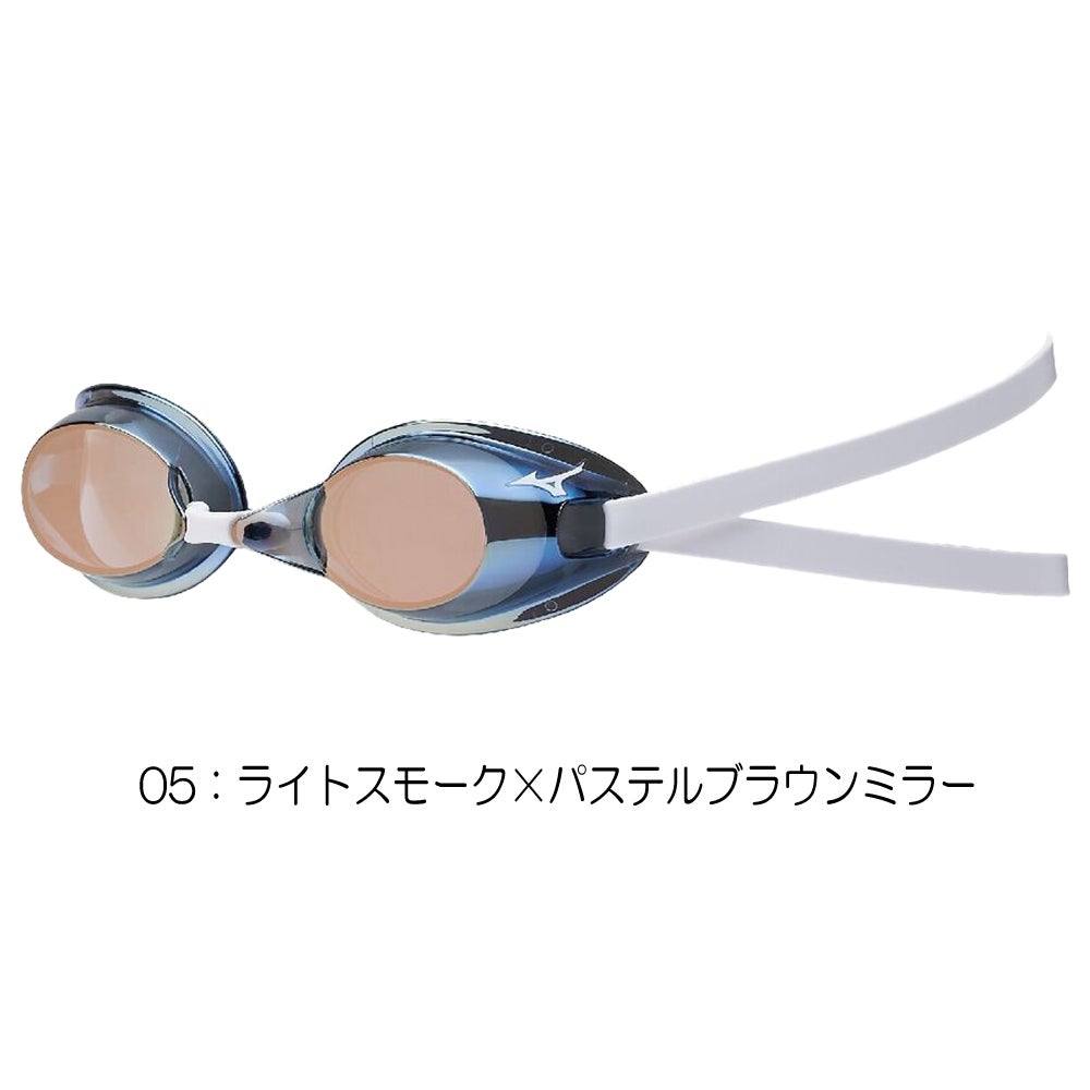 ミズノMIZUNO水泳レーシングゴーグルミラーレンズ限定ゴーグルノンクッションタイプWA承認モデルくもり止め競泳2026年秋冬モデルN3JED571fina承認