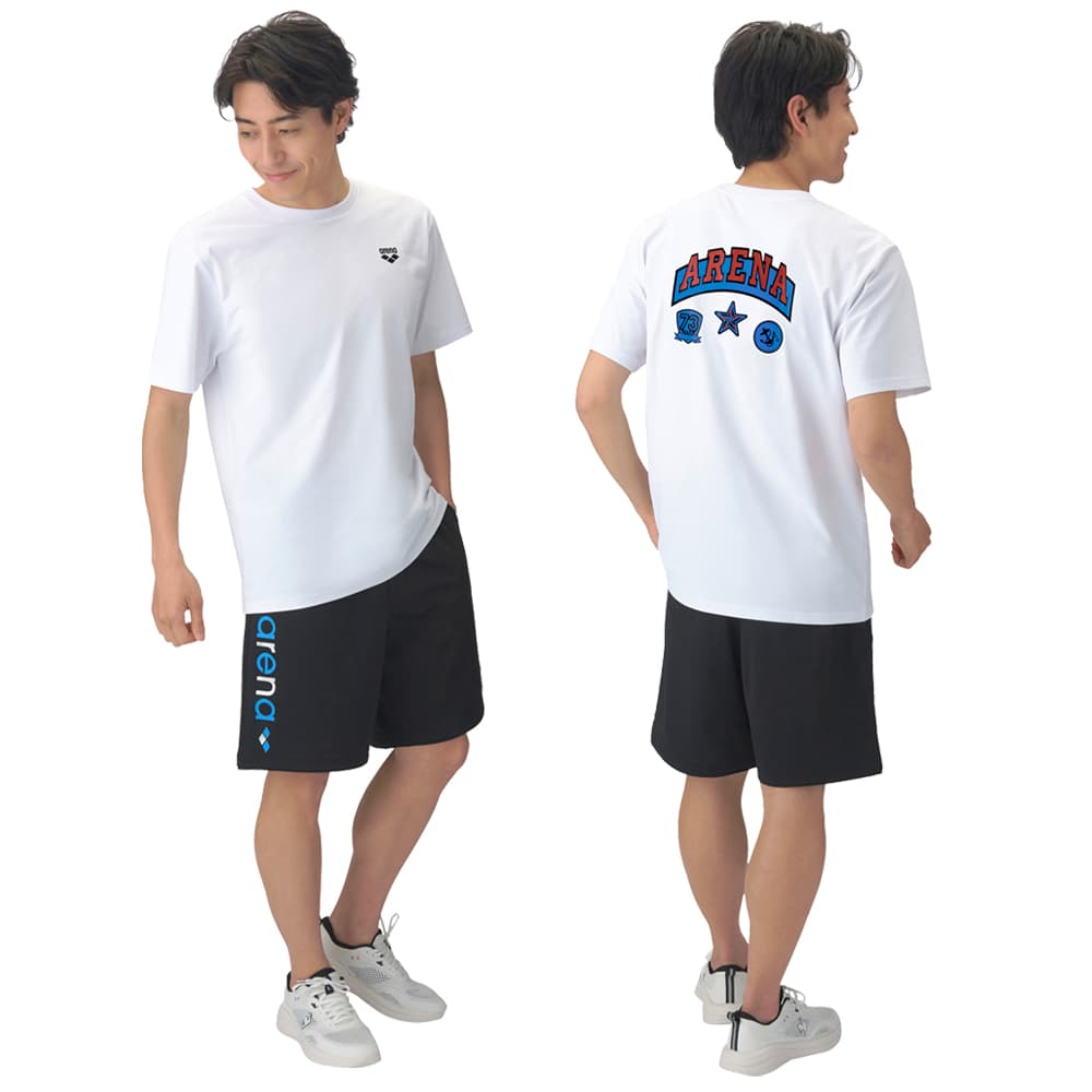 アリーナARENAハーフパンツ布帛ライクニット2026年秋冬別注モデルAS6FHP05UB
