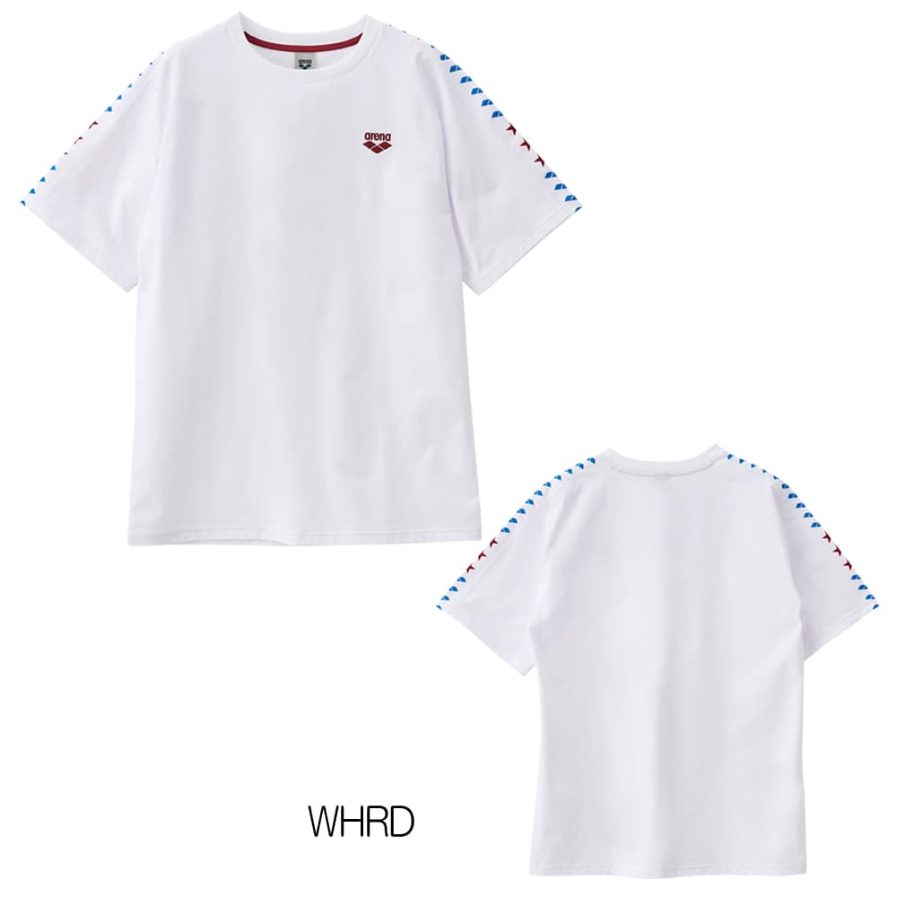 アリーナARENA半袖Ｔシャツチームライン布帛ライクニット2026年秋冬別注モデルAS6FHT01UB