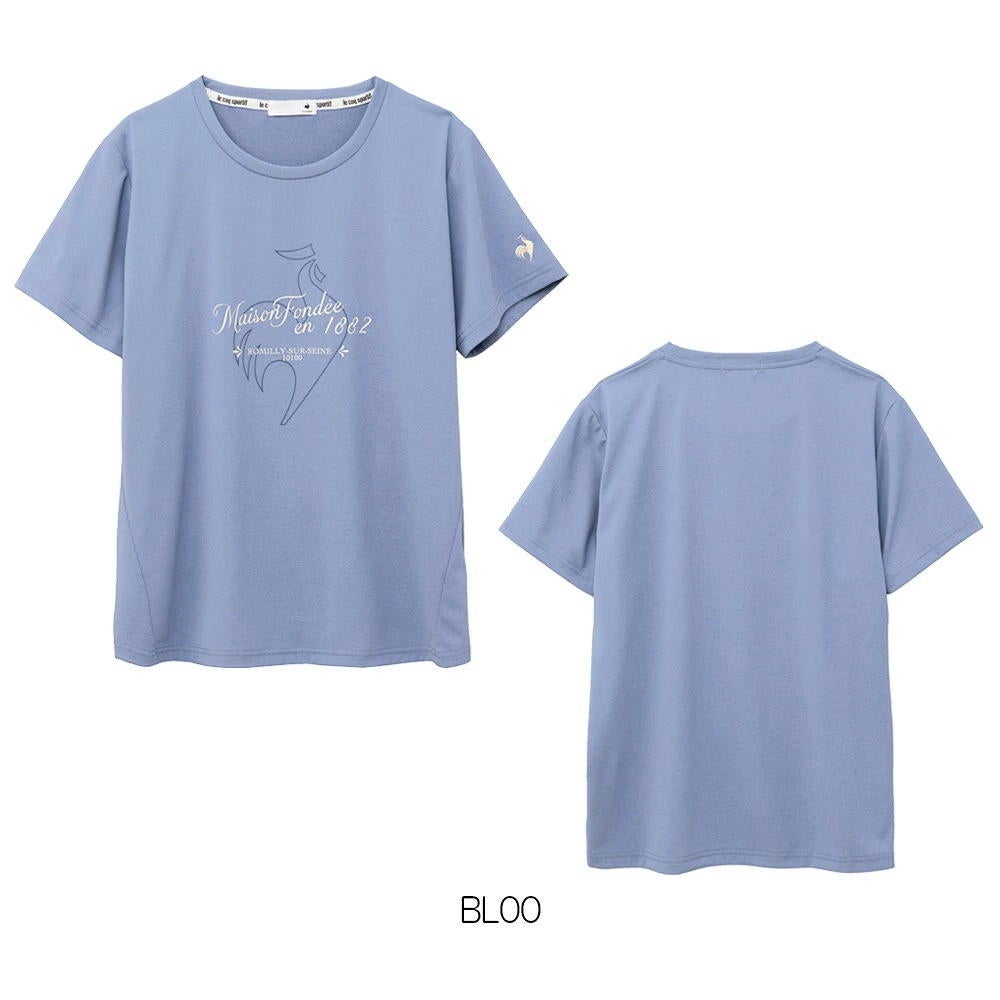 ルコックスポルティフlecoqsportif汗染み軽減半袖Tシャツレディーススポーツウェア女性2026年秋冬モデルLZ6FHT01L