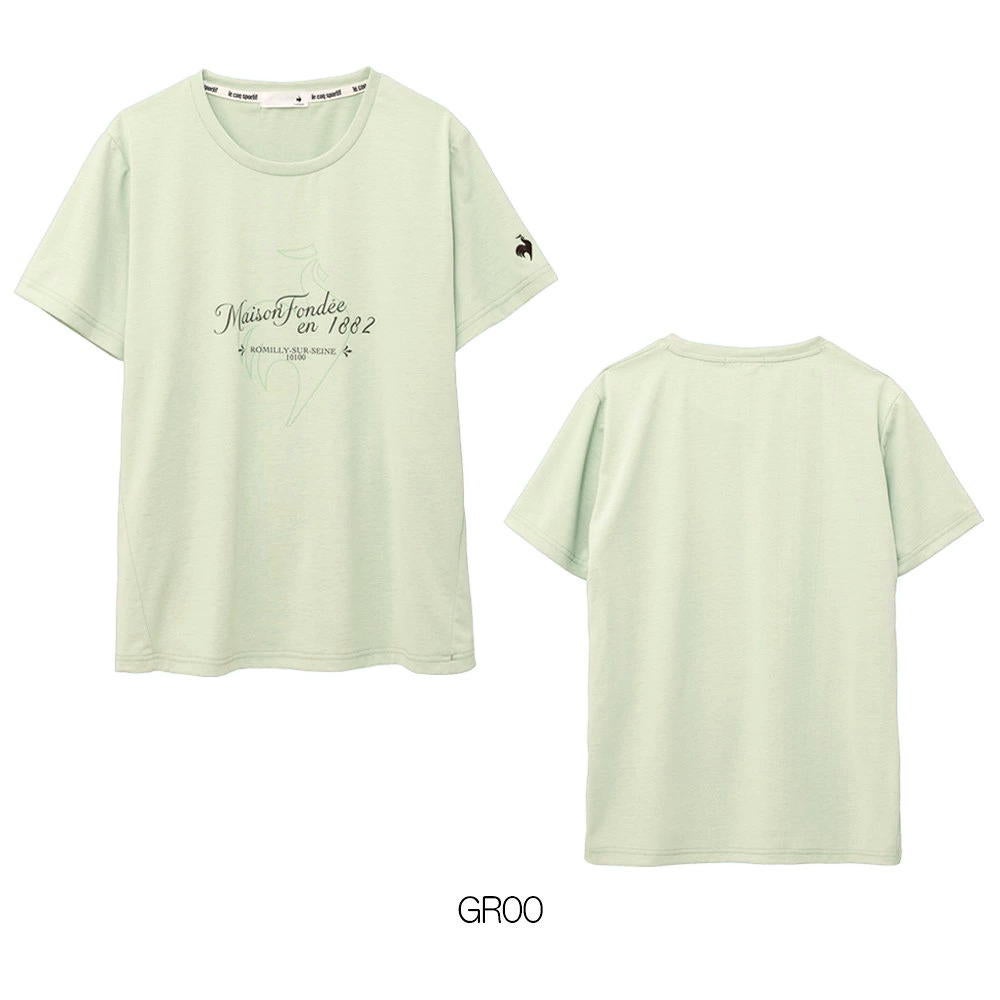 ルコックスポルティフlecoqsportif汗染み軽減半袖Tシャツレディーススポーツウェア女性2026年秋冬モデルLZ6FHT01L