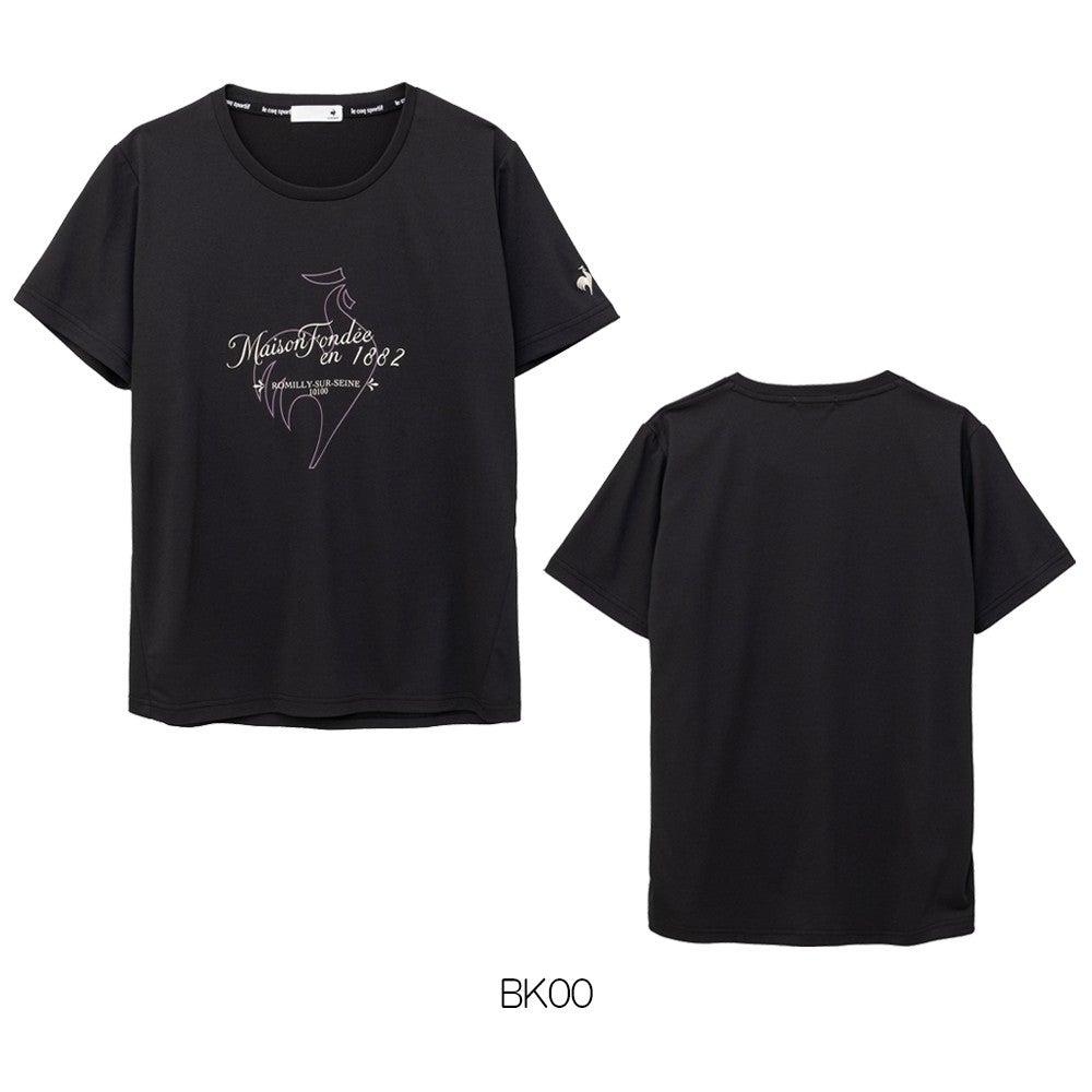 ルコックスポルティフlecoqsportif汗染み軽減半袖Tシャツレディーススポーツウェア女性2026年秋冬モデルLZ6FHT01L