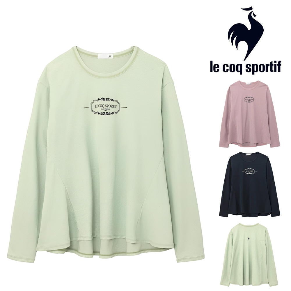 ルコックスポルティフlecoqsportifシアーニット長袖Tシャツレディーススポーツウェア女性2026年秋冬モデルLZ6FLT01L