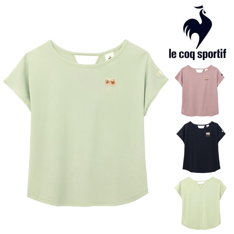 ルコックスポルティフlecoqsportifPJコラボシアーニット半袖Tシャツレディーススポーツウェア女性2026年秋冬モデルLZ6FHTP3L