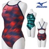 ミズノMIZUNO競泳水着練習用水着レディースエクサースーツミディアムカットEXERSUITSU-Fit競泳練習水着2026年秋冬モデルN2MAD771