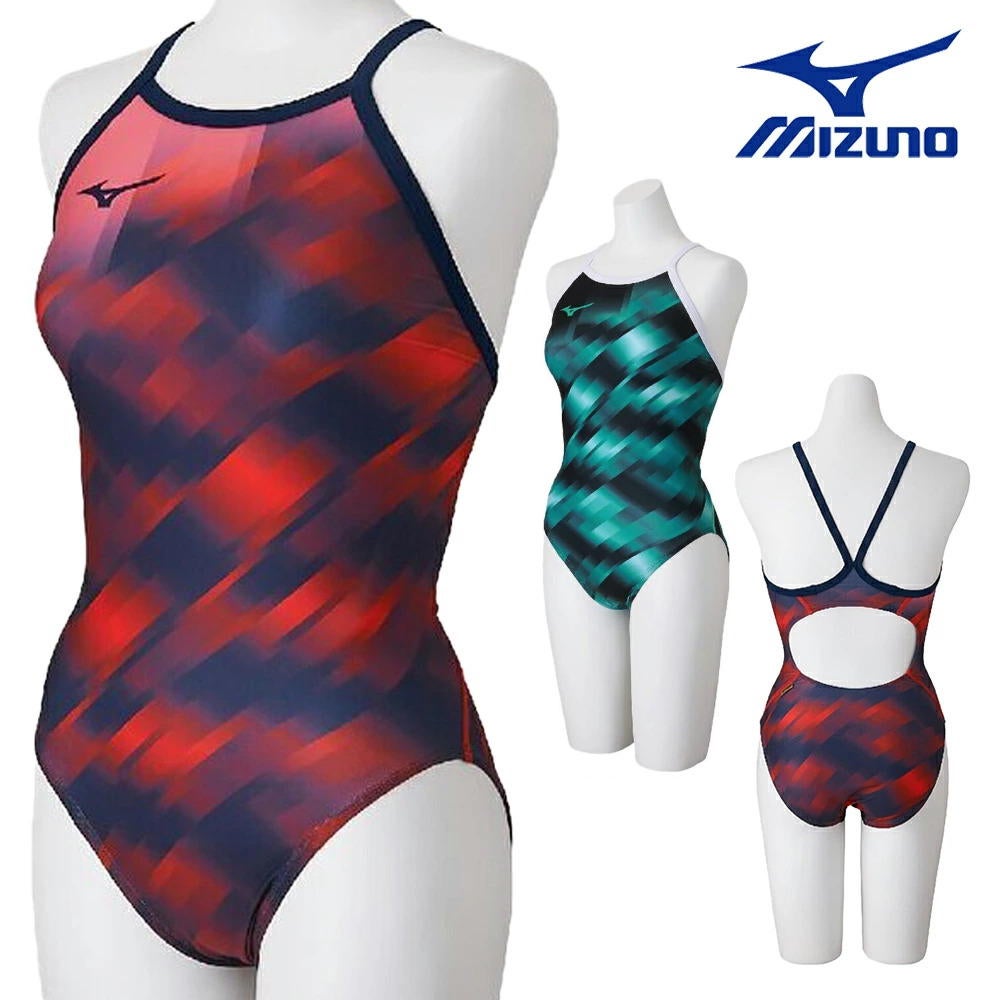 ミズノMIZUNO競泳水着練習用水着レディースエクサースーツミディアムカットEXERSUITSU-Fit競泳練習水着2026年秋冬モデルN2MAD771