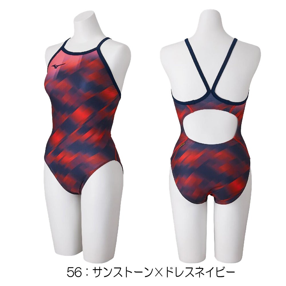 ミズノMIZUNO競泳水着練習用水着レディースエクサースーツミディアムカットEXERSUITSU-Fit競泳練習水着2026年秋冬モデルN2MAD771