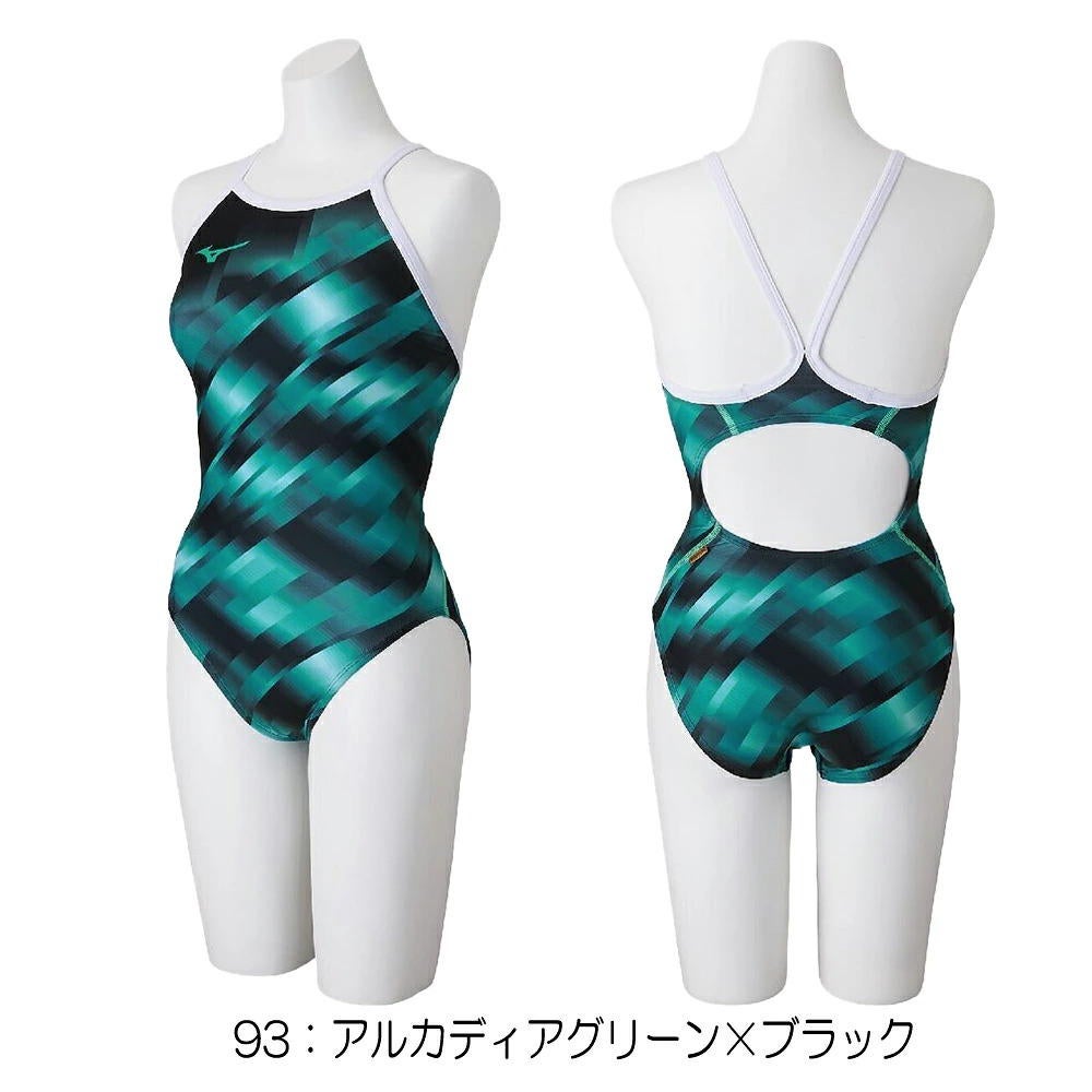 ミズノMIZUNO競泳水着練習用水着レディースエクサースーツミディアムカットEXERSUITSU-Fit競泳練習水着2026年秋冬モデルN2MAD771