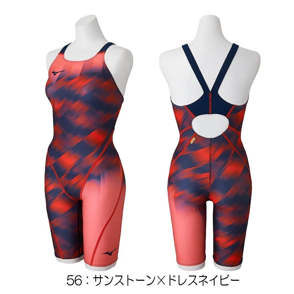 ミズノMIZUNO競泳水着練習用水着レディースエクサースーツハーフスーツEXERSUITSU-Fit競泳練習水着2026年秋冬モデルN2MGD773