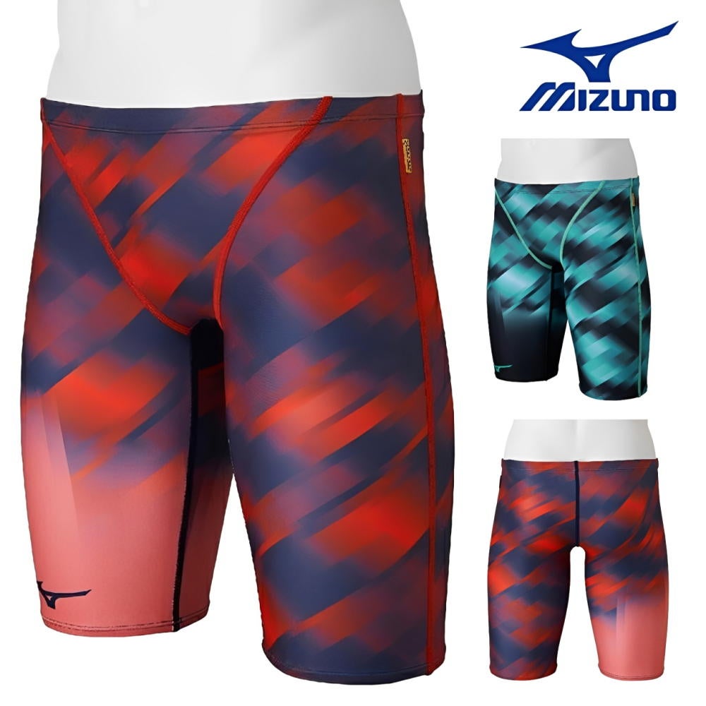 ミズノMIZUNO競泳水着練習用水着メンズエクサースーツハーフスパッツEXERSUITSU-Fit競泳練習水着2026年秋冬モデルN2MBD573