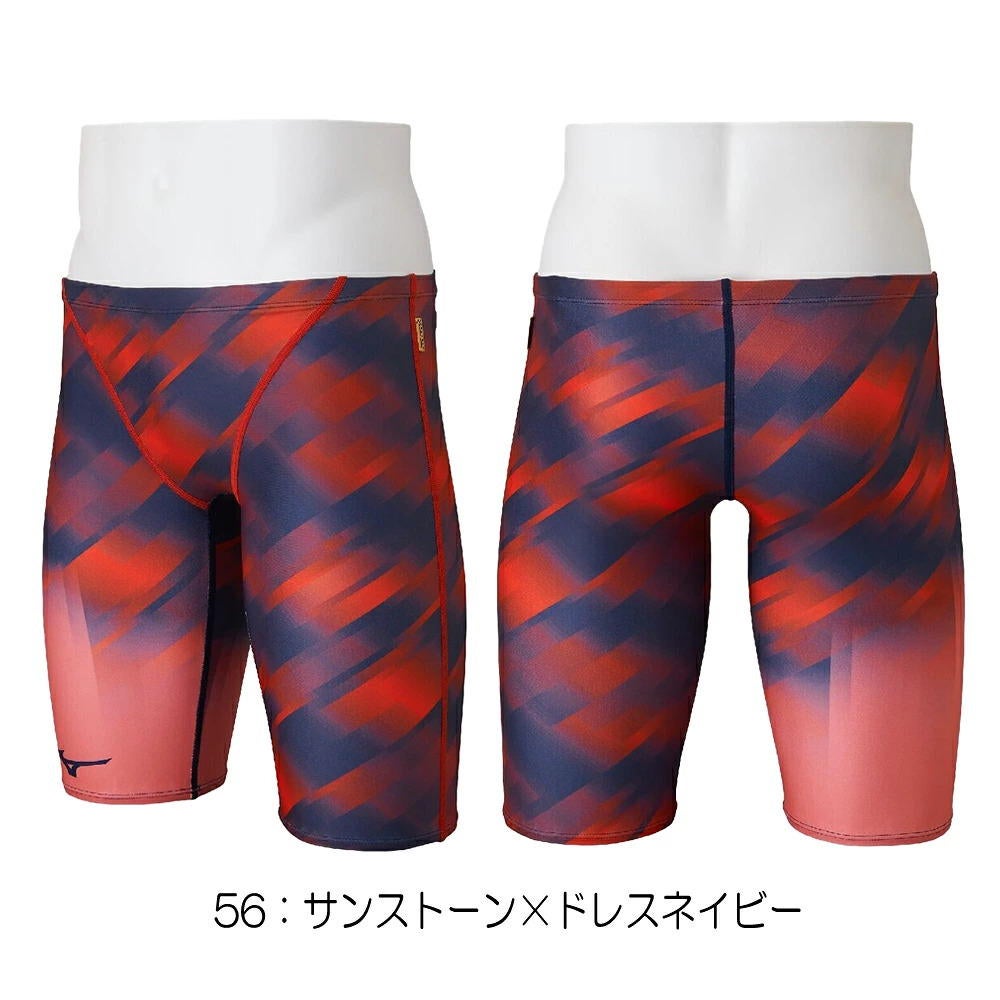 ミズノMIZUNO競泳水着練習用水着メンズエクサースーツハーフスパッツEXERSUITSU-Fit競泳練習水着2026年秋冬モデルN2MBD573