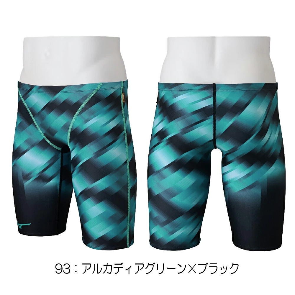 ミズノMIZUNO競泳水着練習用水着メンズエクサースーツハーフスパッツEXERSUITSU-Fit競泳練習水着2026年秋冬モデルN2MBD573