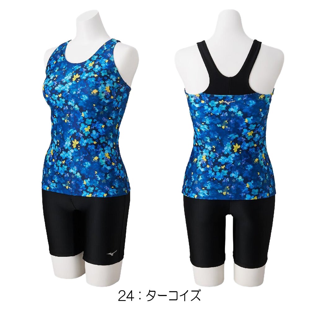 ミズノMIZUNOフィットネス水着レディースStrokeONEセパレーツパッド付き2026年秋冬モデルN2JGD812