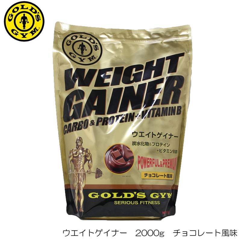 GGP GOLD'S GYM ゴールドジム ウエイトゲイナー2000ｇ チョコレート風味 F8720