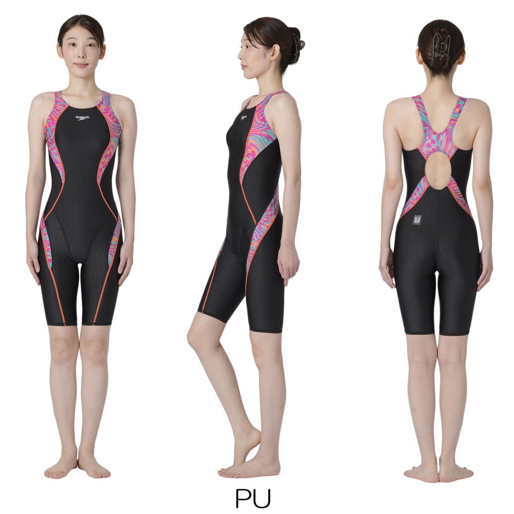 スピードSPEEDO競泳水着レディースWA承認モデルフレックスシグマニューミニオープンバックニースキン別注モデルSCW12690FZfinaマークあり