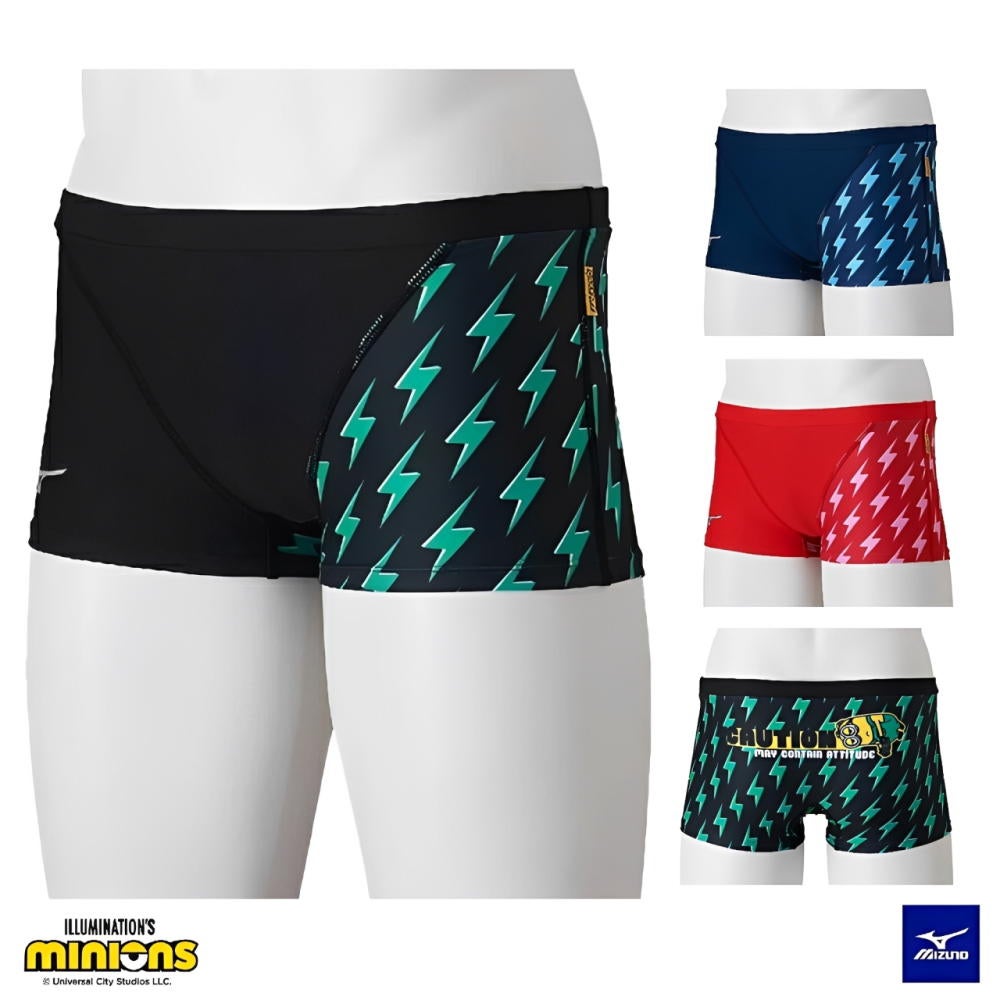 ミズノ MIZUNO 競泳水着 メンズ 練習用 エクサースーツ ショートスパッツ EXER SUITS U-Fit ミニオンズ MINIONS 2026年秋冬モデル N2MBD596