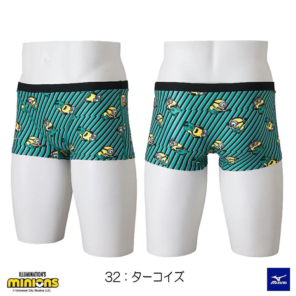 ミズノ MIZUNO 競泳水着 メンズ 練習用 エクサースーツ ショートスパッツ EXER SUITS U-Fit ミニオンズ MINIONS 2026年秋冬モデル N2MBD596