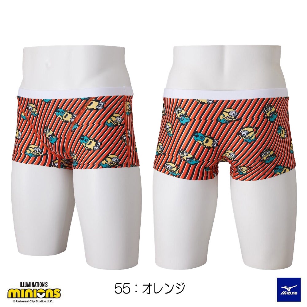 ミズノ MIZUNO 競泳水着 メンズ 練習用 エクサースーツ ショートスパッツ EXER SUITS U-Fit ミニオンズ MINIONS 2026年秋冬モデル N2MBD596