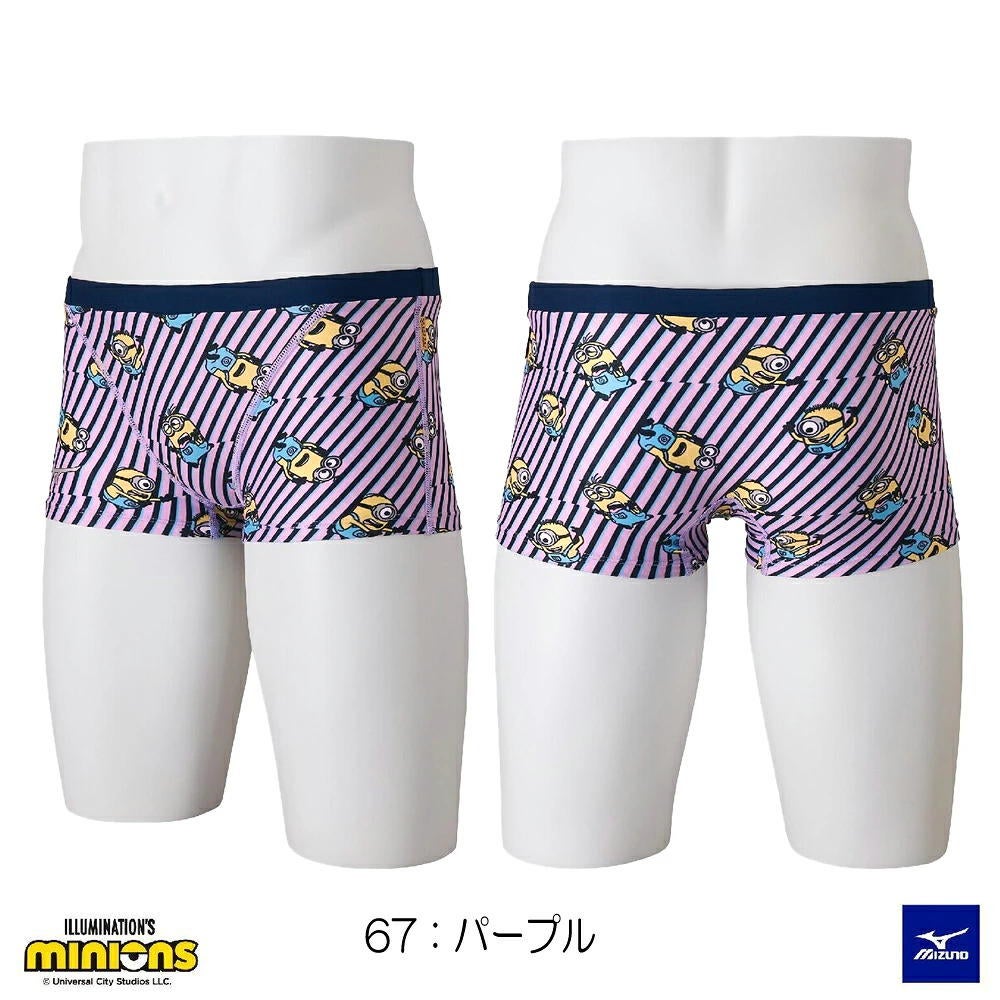 ミズノ MIZUNO 競泳水着 メンズ 練習用 エクサースーツ ショートスパッツ EXER SUITS U-Fit ミニオンズ MINIONS 2026年秋冬モデル N2MBD596