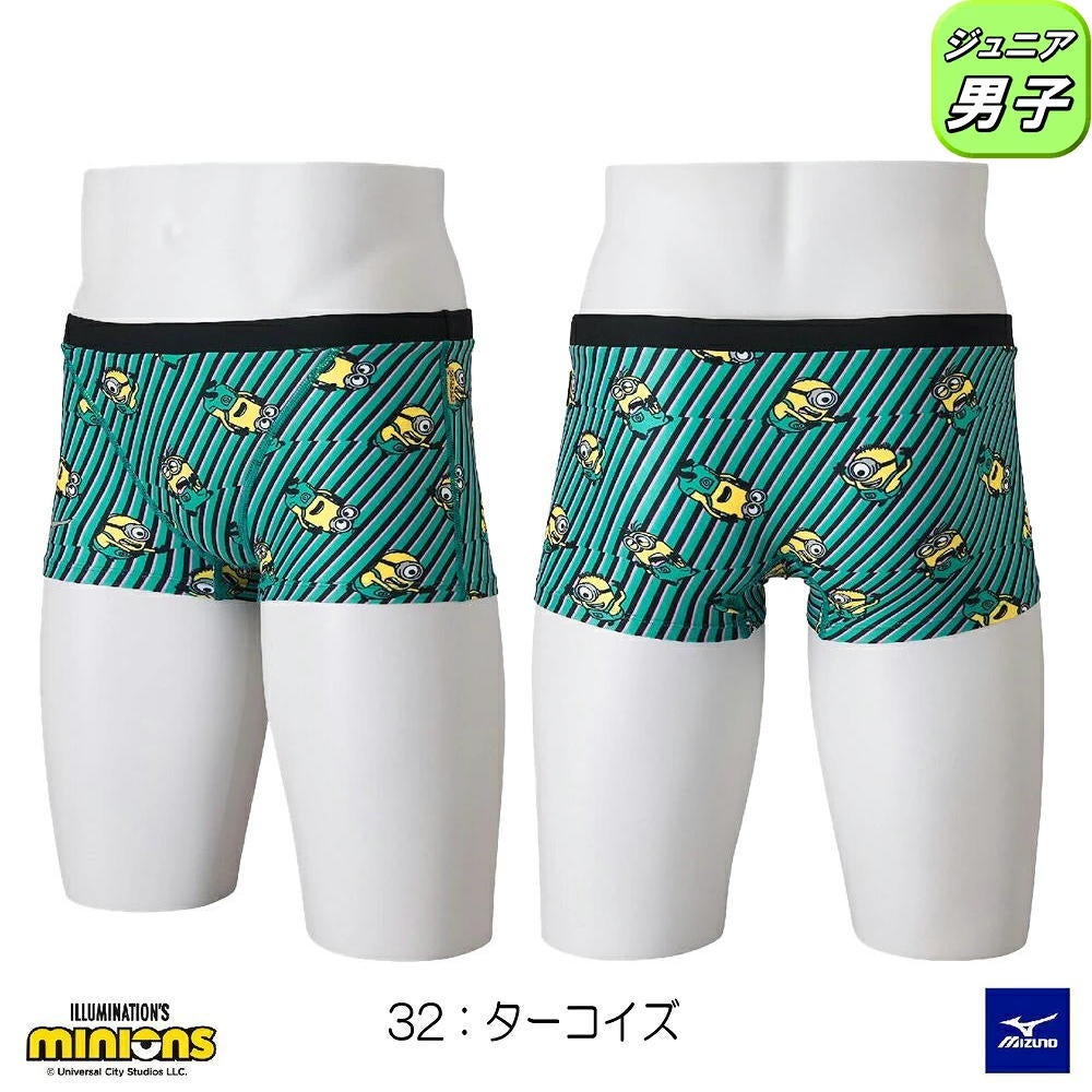 ミズノ MIZUNO 競泳水着 メンズ 練習用 エクサースーツ ショートスパッツ EXER SUITS U-Fit ミニオンズ MINIONS 2026年秋冬モデル N2MBD997
