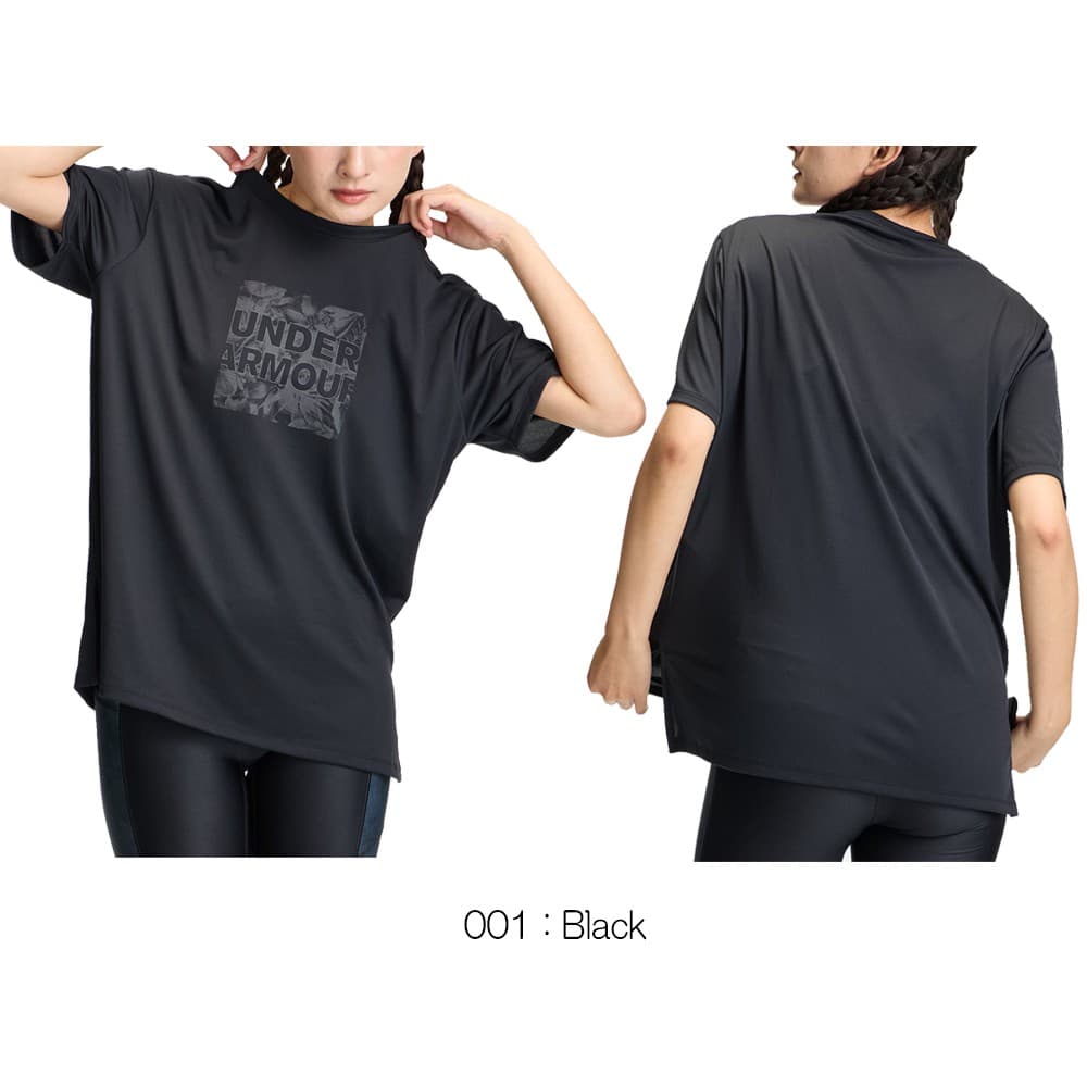アンダーアーマーUNDERARMOURUAテックオーバーサイズドグラフィックショートスリーブTシャツトレーニングレディース2026年秋冬モデルU6016797