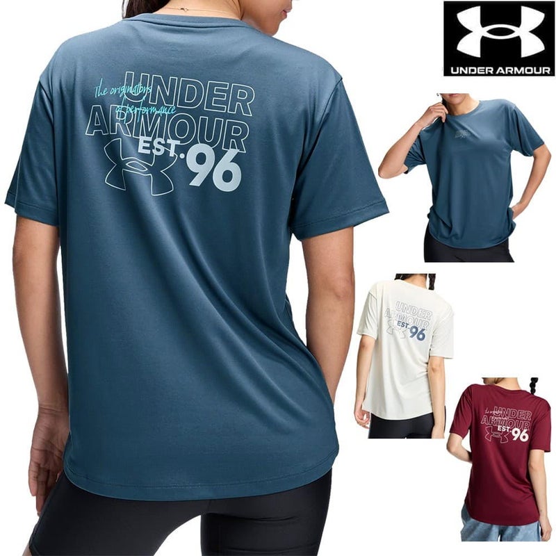 アンダーアーマーUNDERARMOURUAテックグラフィックボックスショートスリーブTシャツトレーニングレディース2026年秋冬モデルU6016800