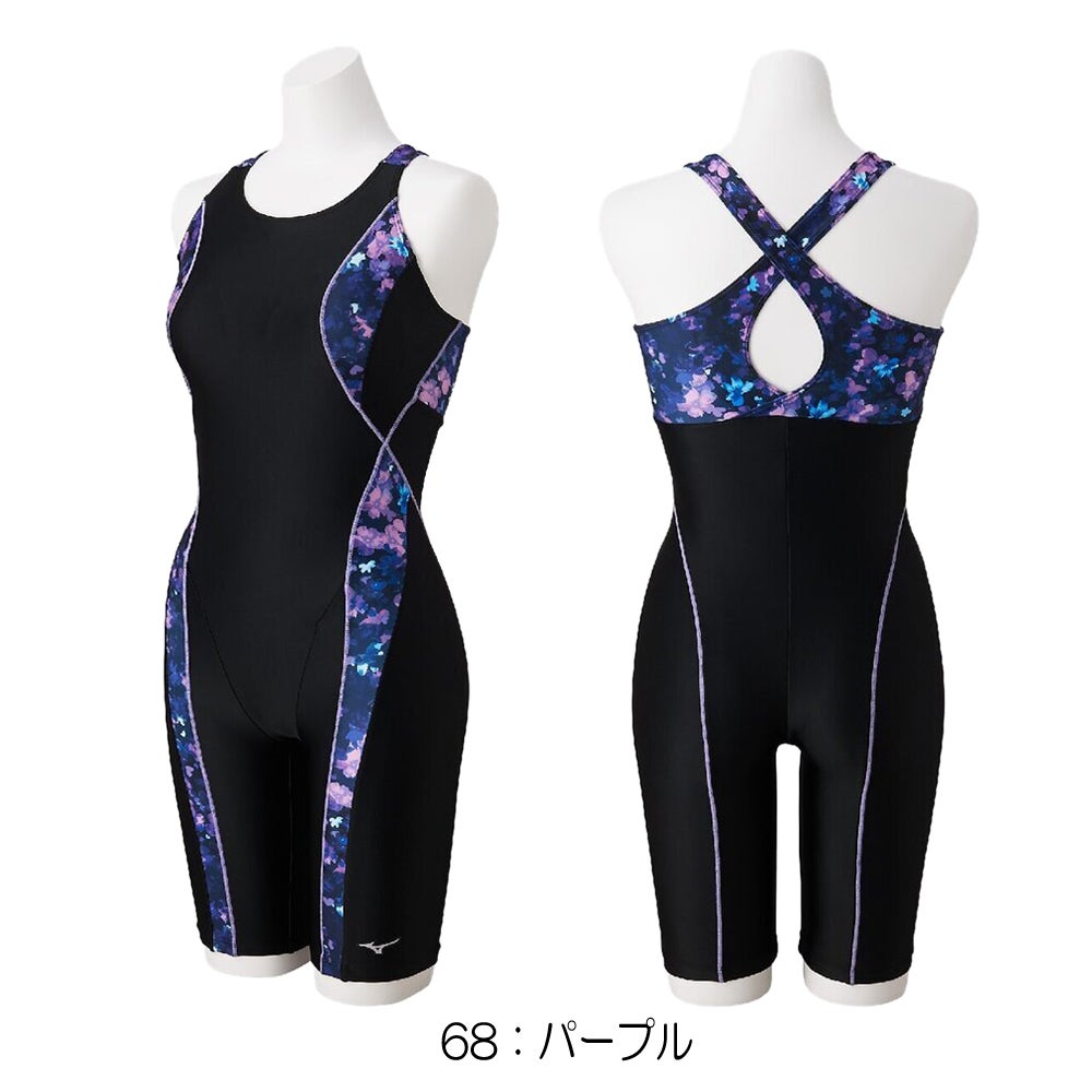 ミズノMIZUNOフィットネス水着レディースStrokeONEオールインワンパッド付き2026年秋冬モデルN2JGD810