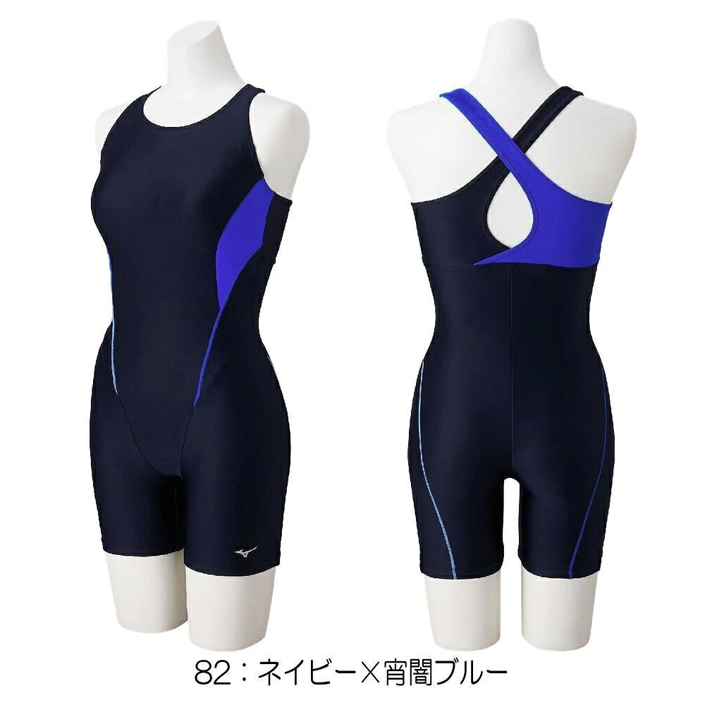 ミズノMIZUNOフィットネス水着レディースStrokeONEオールインワンパッド付き2026年秋冬モデルN2JGD814