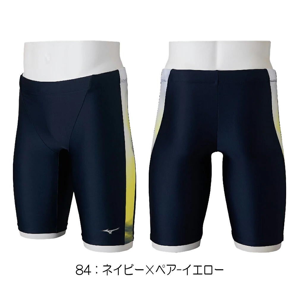 ミズノMIZUNOフィットネス水着メンズStrokeONEハーフスパッツ2026年秋冬モデルN2JBD605