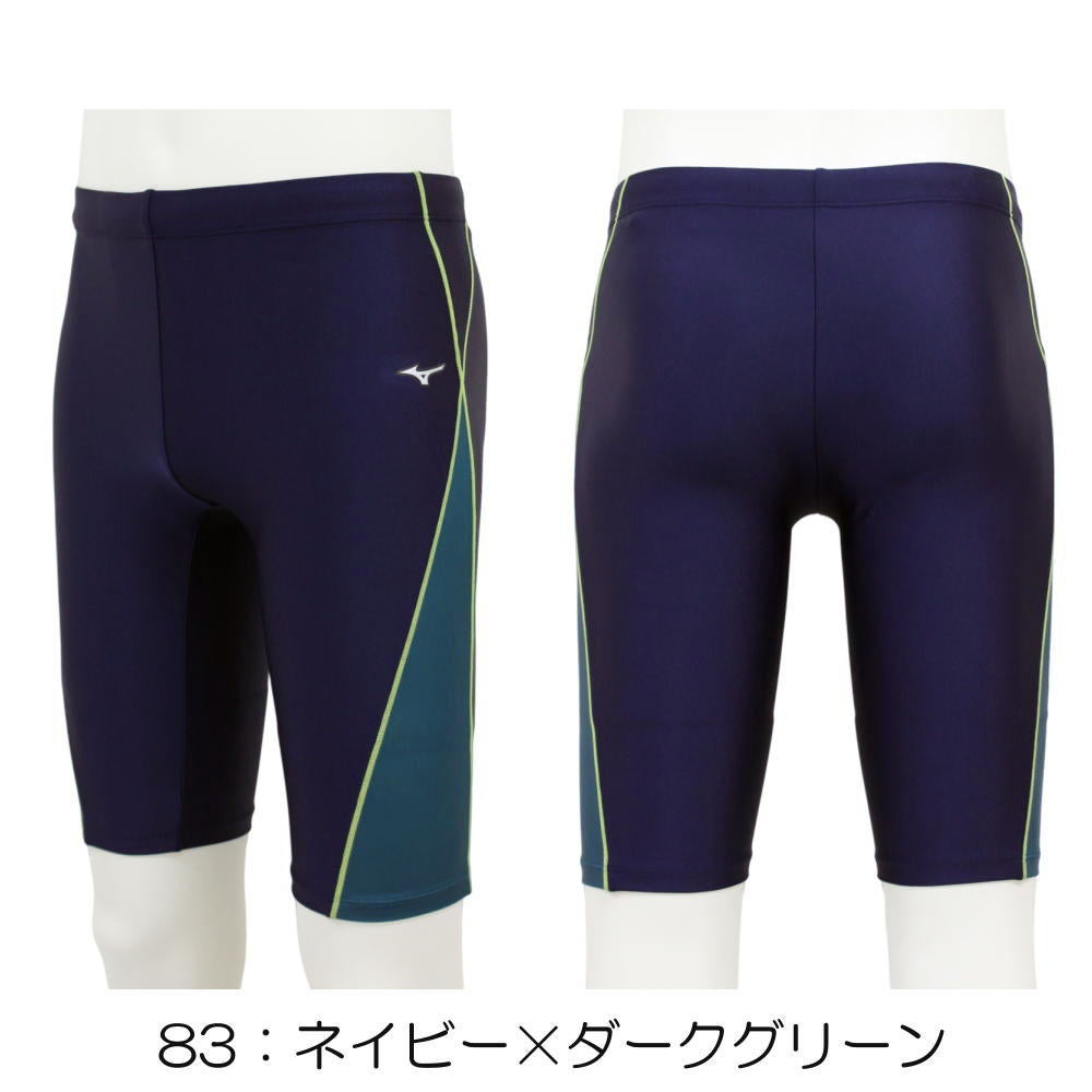 ミズノMIZUNO別注オリジナルフィットネス水着メンズハーフスパッツN2JBDW52