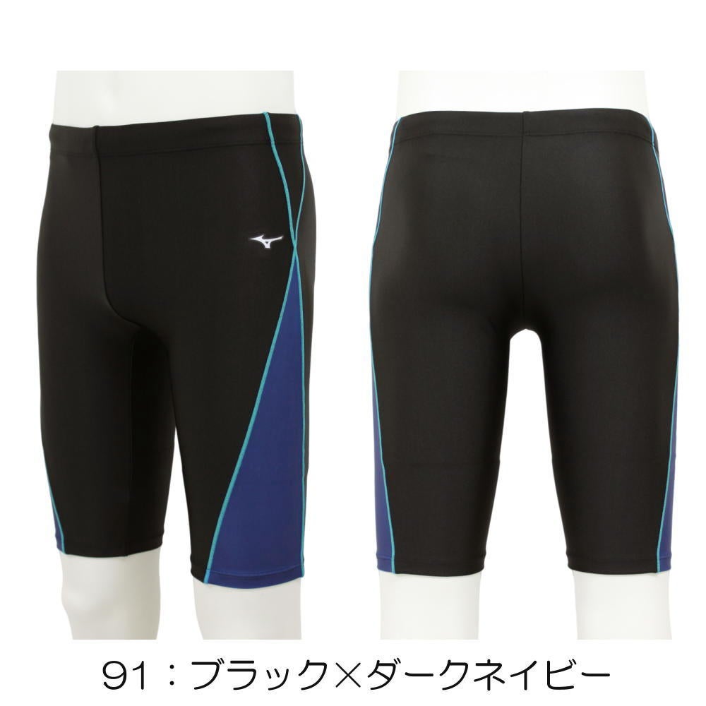 ミズノMIZUNO別注オリジナルフィットネス水着メンズハーフスパッツN2JBDW52