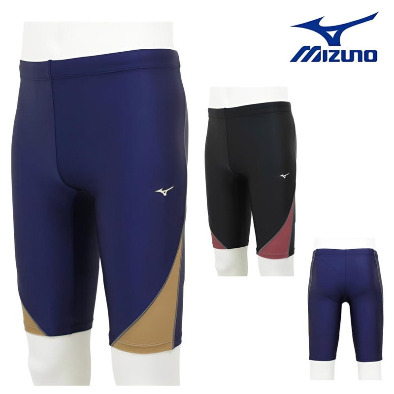 ミズノMIZUNO別注オリジナルフィットネス水着メンズハーフスパッツN2JBDW54