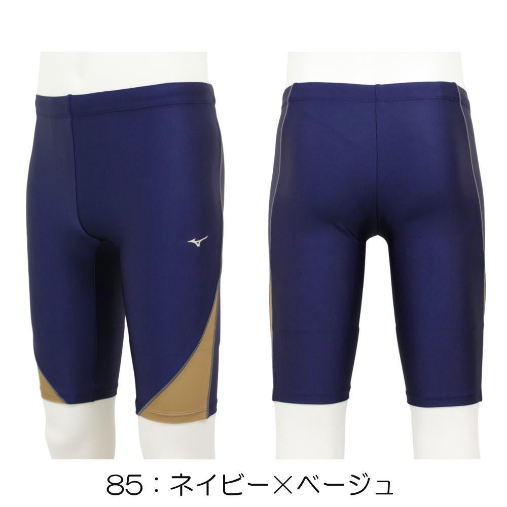ミズノMIZUNO別注オリジナルフィットネス水着メンズハーフスパッツN2JBDW54