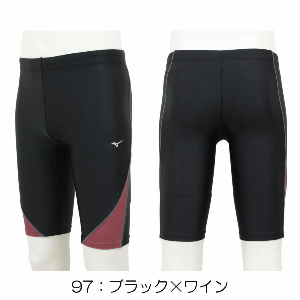 ミズノMIZUNO別注オリジナルフィットネス水着メンズハーフスパッツN2JBDW54
