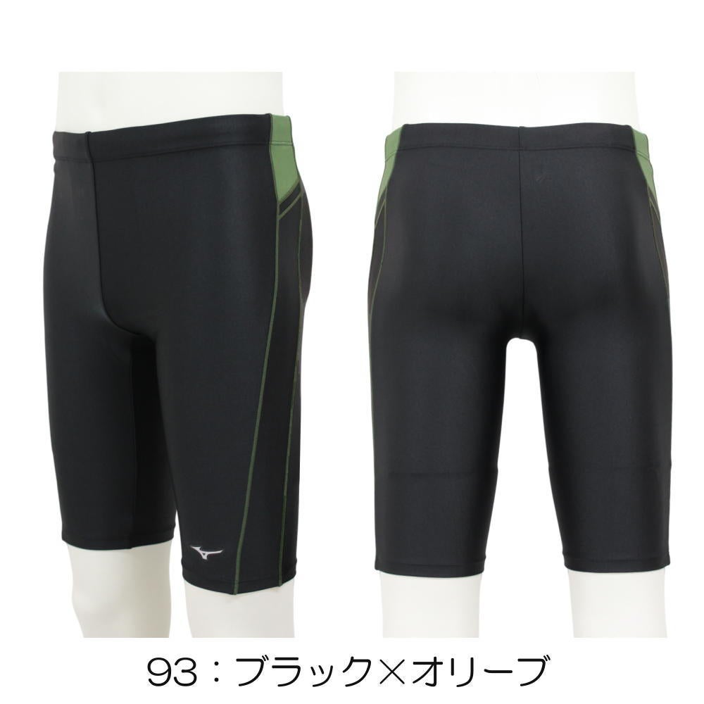 ミズノMIZUNO別注オリジナルフィットネス水着メンズハーフスパッツN2JBDW54