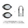 ビューVIEW度付きゴーグル水泳クッション付きクリアレンズセットスイミング競泳レーシングSWIPEスワイプOPTIC-V580SA